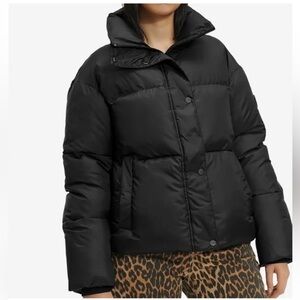 UGG Black Quilted Puffer Full Zip Jacket